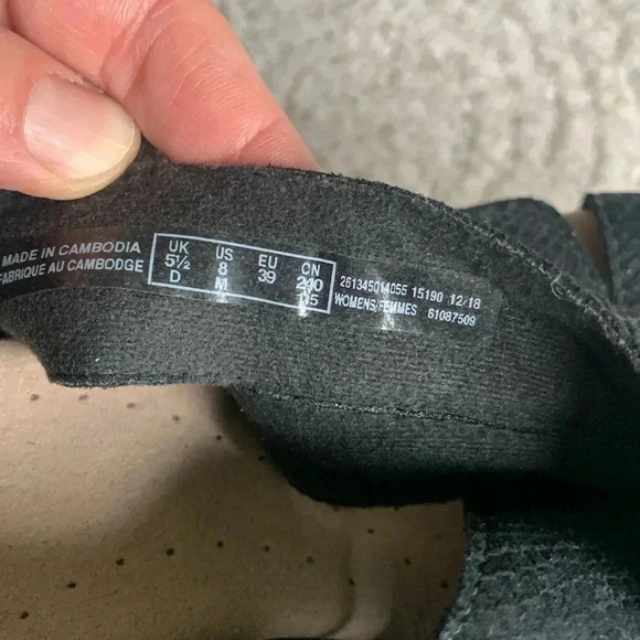 Clark’s Collection leather krissy, sandal, black wedge heel size 8 - Picture 7 of 8